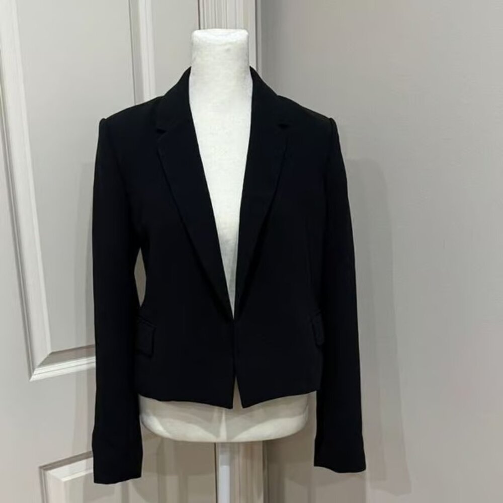 Aritzia Wilfred Deanne Open Front Blazer Black Size XS